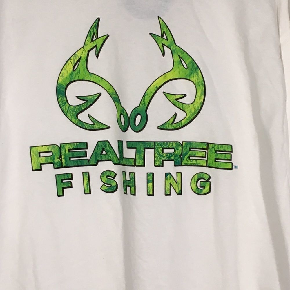 RealTree Fishing White Long Sleeve NWT Tee XL